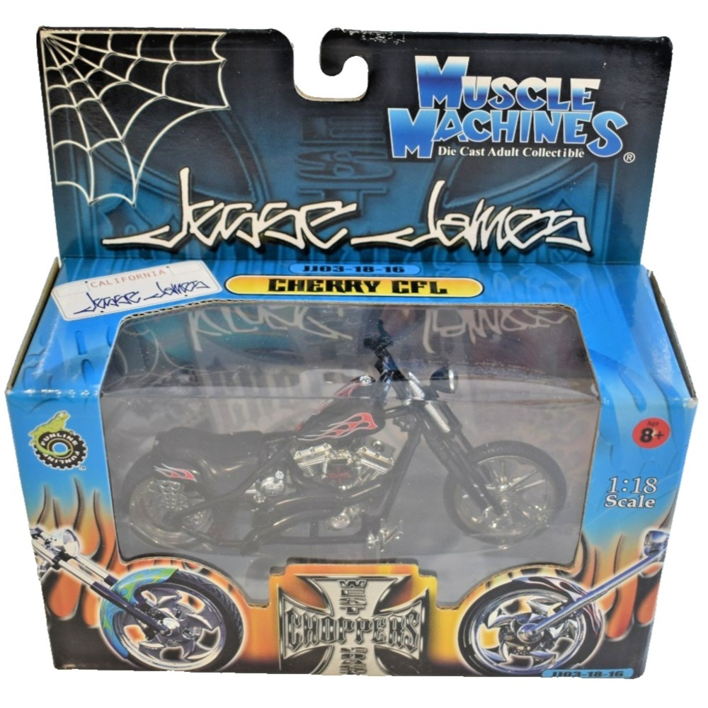 Jesse James West Coast Choppers Cherry CFL 1:18 Scale Diecast JJ03-18-16